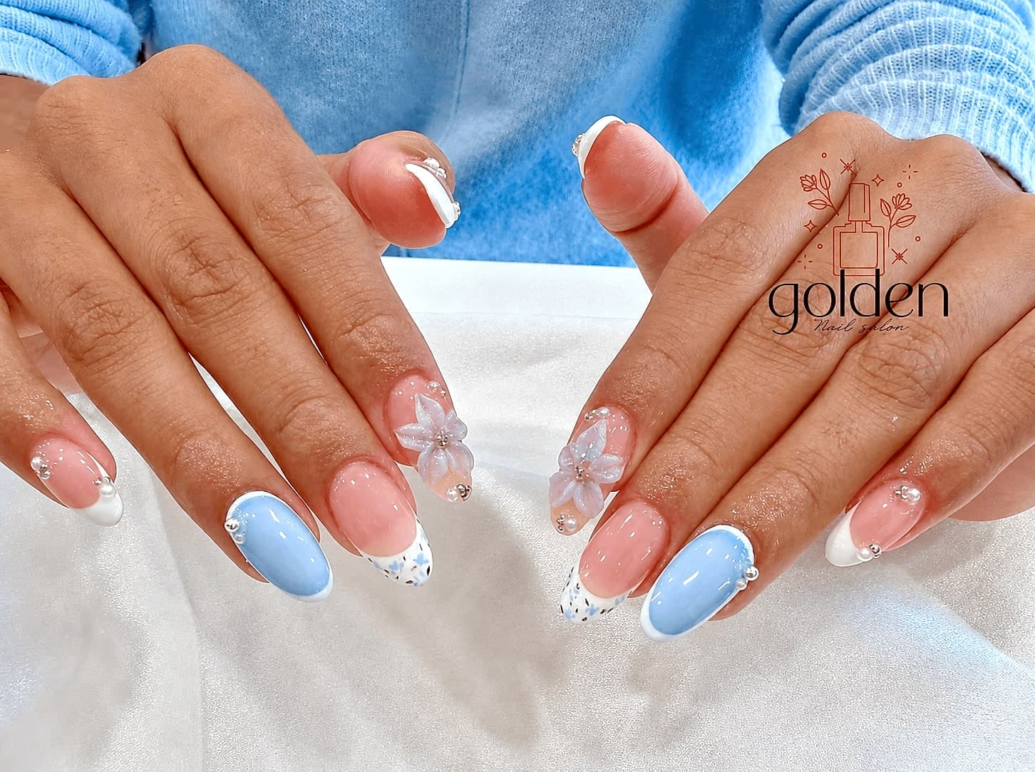 Custom manicure and nail art by Golden Nails in Alabaster, Alabama — look 5