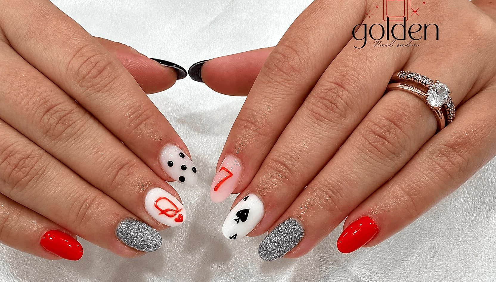 Custom manicure and nail art by Golden Nails in Alabaster, Alabama — look 6
