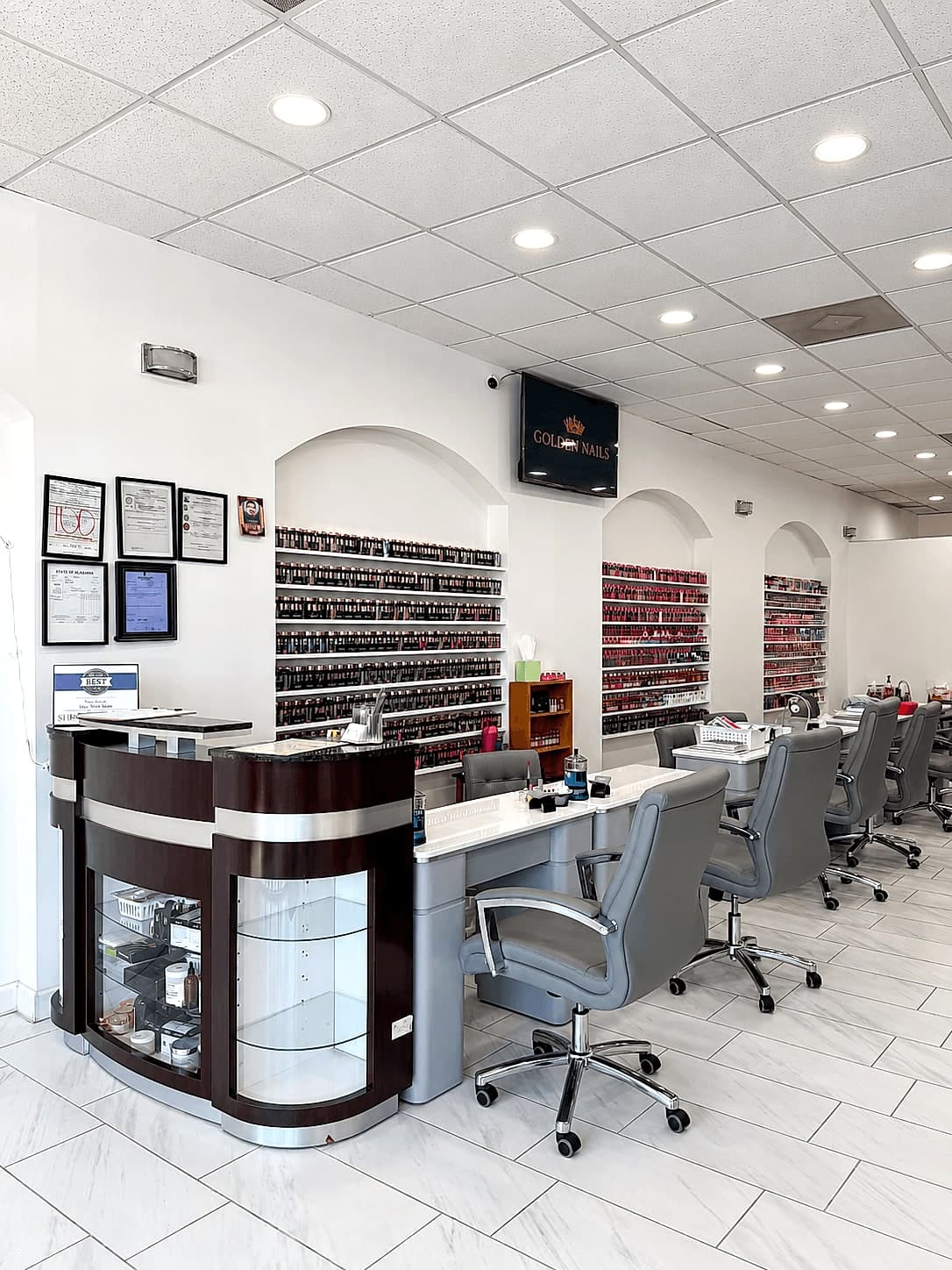 Inside the Golden Nails salon in Alabaster, Alabama — view 5